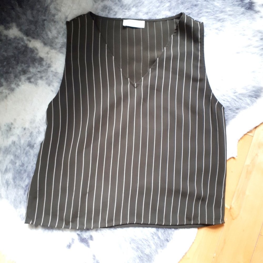BABATON (S) - Dark Green Stiped Tank